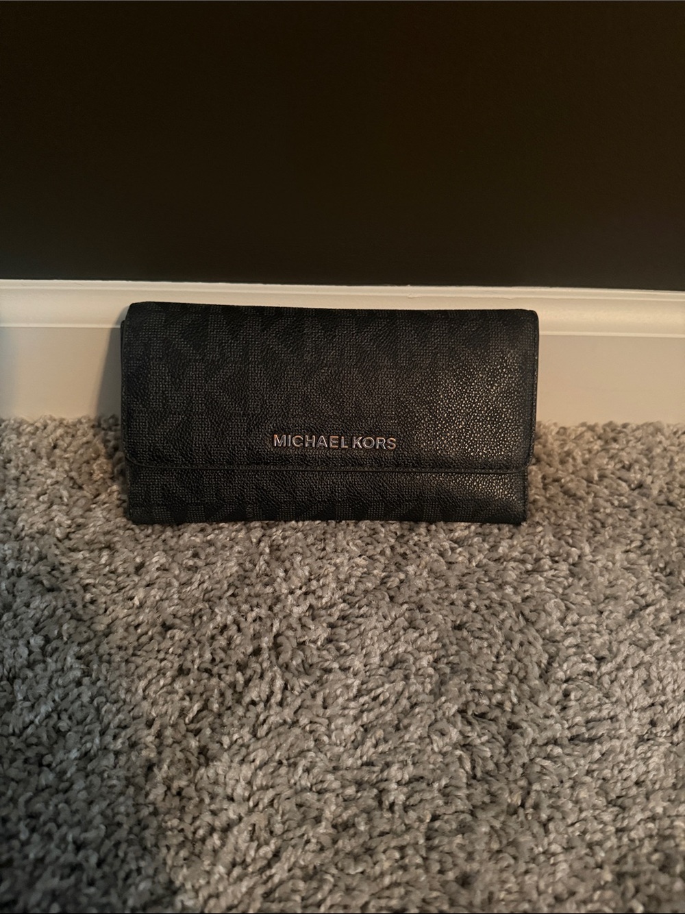 Michael Kors Black Tri-Fold Wallet